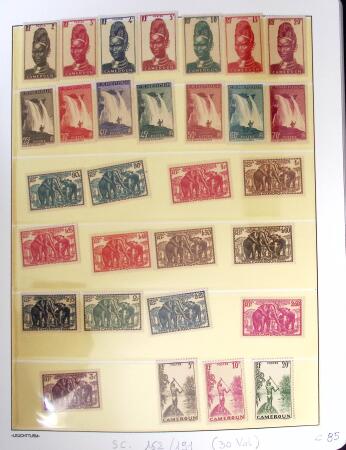 1937-1952, Collection de séries coloniales, neuf **,