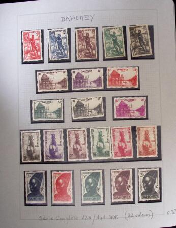 1937-1952, Collection de séries coloniales, neuf **,