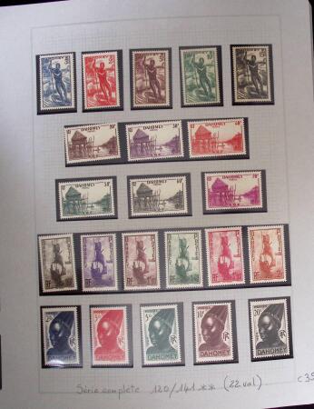 1937-1952, Collection de séries coloniales, neuf **,