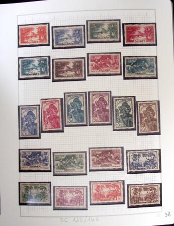 1937-1952, Collection de séries coloniales, neuf **,