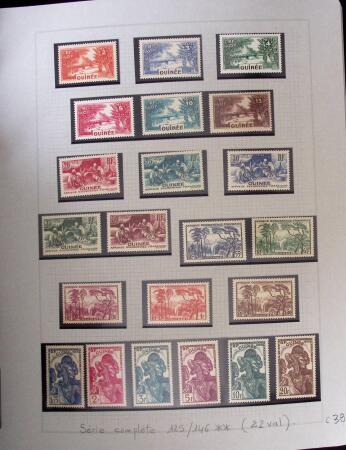 1937-1952, Collection de séries coloniales, neuf **,