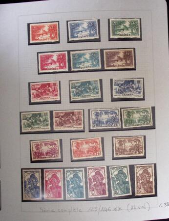 1937-1952, Collection de séries coloniales, neuf **,