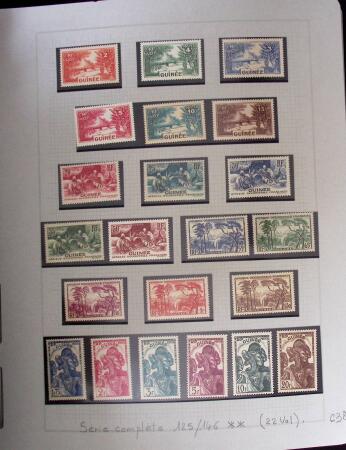 1937-1952, Collection de séries coloniales, neuf **,