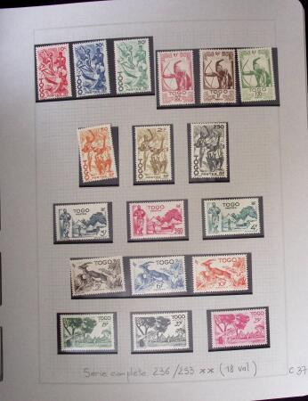 1937-1952, Collection de séries coloniales, neuf **,