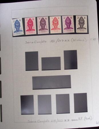 1937-1952, Collection de séries coloniales, neuf **,