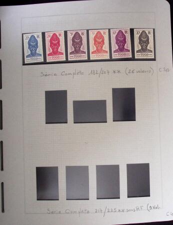 1937-1952, Collection de séries coloniales, neuf **,