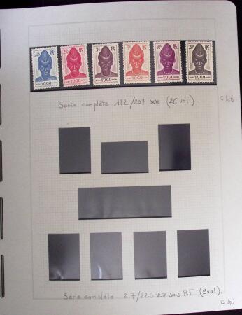 1937-1952, Collection de séries coloniales, neuf **,