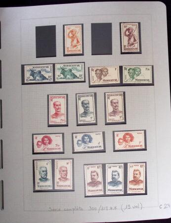 1937-1952, Collection de séries coloniales, neuf **,