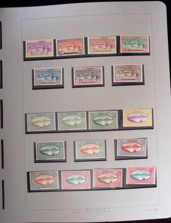 1937-1952, Collection de séries coloniales, neuf **,
