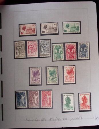 1937-1952, Collection de séries coloniales, neuf **,