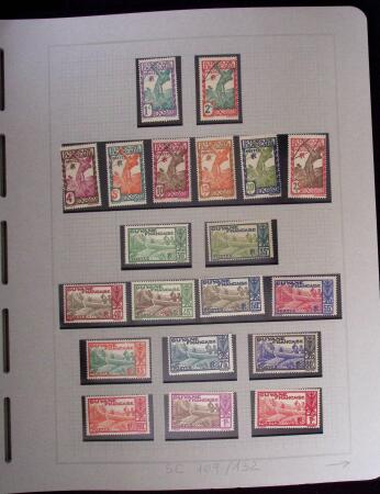 1937-1952, Collection de séries coloniales, neuf **,
