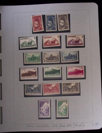 1937-1952, Collection de séries coloniales, neuf **,