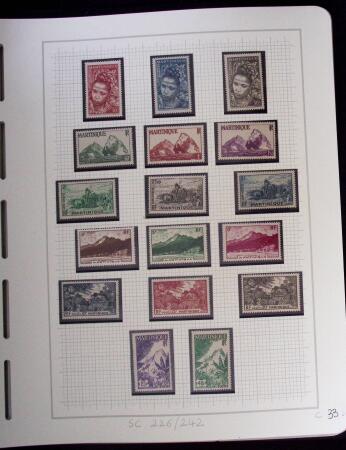 1937-1952, Collection de séries coloniales, neuf **,