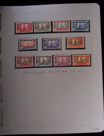 1937-1952, Collection de séries coloniales, neuf **,