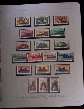 1937-1952, Collection de séries coloniales, neuf **,
