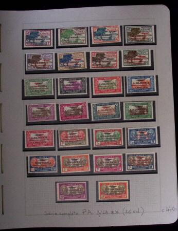 1937-1952, Collection de séries coloniales, neuf **,