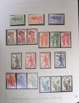 1937-1952, Collection de séries coloniales, neuf **,