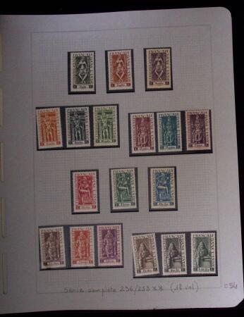 1937-1952, Collection de séries coloniales, neuf **,