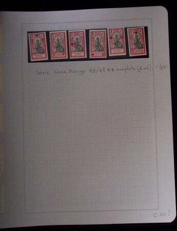 1937-1952, Collection de séries coloniales, neuf **,