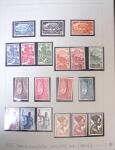 1937-1952, Collection de séries coloniales, neuf **,