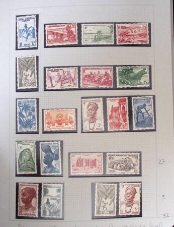 1937-1952, Collection de séries coloniales, neuf **,