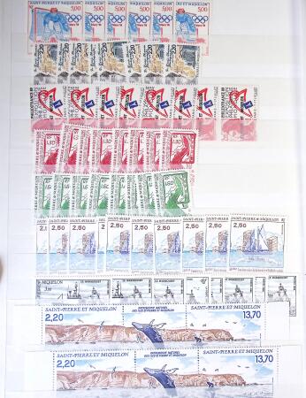 1938-1995, Stock en un album comprenant une partie