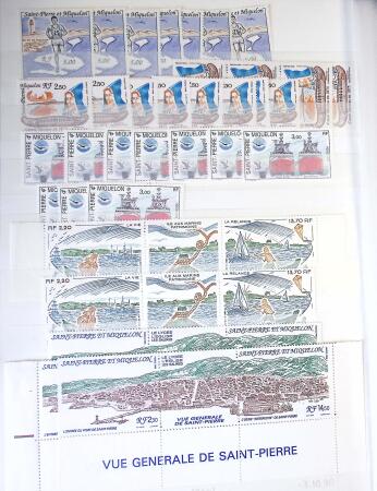 1938-1995, Stock en un album comprenant une partie