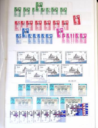 1938-1995, Stock en un album comprenant une partie