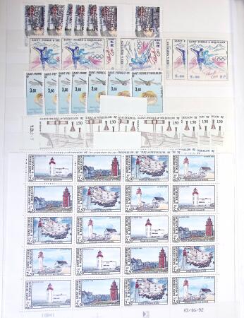 1938-1995, Stock en un album comprenant une partie