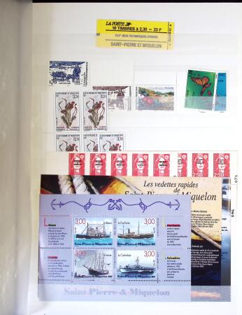 1938-1995, Stock en un album comprenant une partie