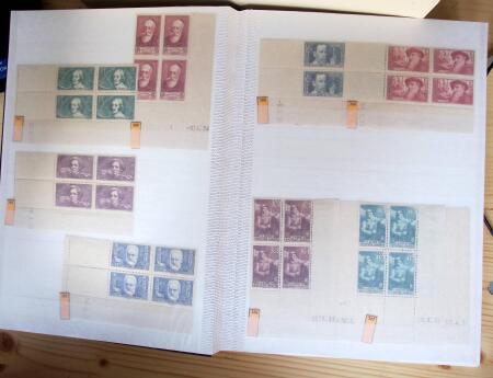 1928-1998, Collection de coins datés en 3 classeurs,