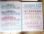 1928-1998, Collection de coins datés en 3 classeurs,