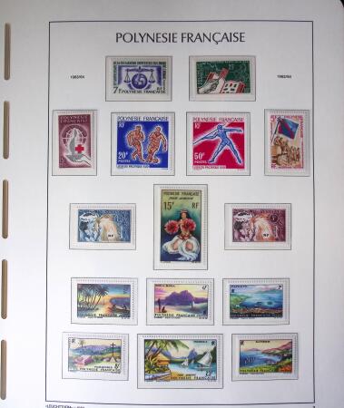 1958-2016, Collection de Polynésie à priori complète,