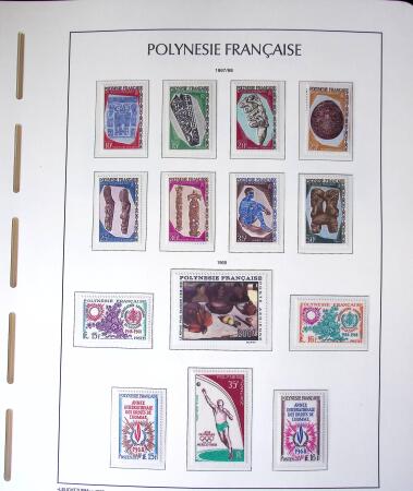 1958-2016, Collection de Polynésie à priori complète,