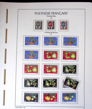1958-2016, Collection de Polynésie à priori complète,