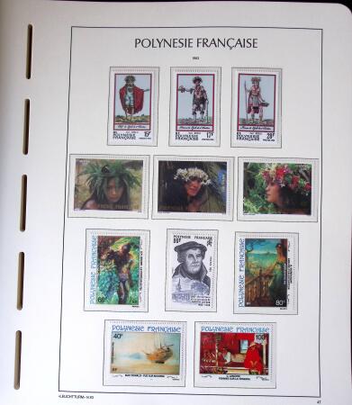 1958-2016, Collection de Polynésie à priori complète,