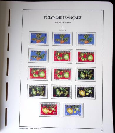 1958-2016, Collection de Polynésie à priori complète,