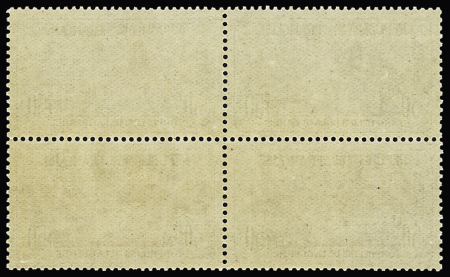 N°153 50c. + 50c. "Orphelins" en bloc de 4, neuf **,