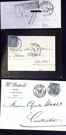 1830-1942, Sélection de 89 lettres d'Algérie, dont
