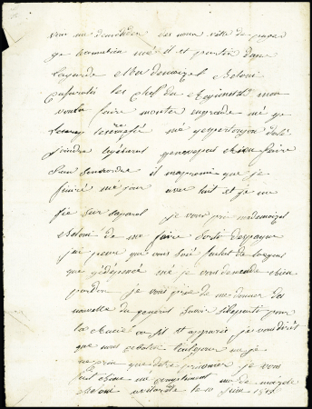 Lettre avec MP "n°15 Arm. Française en Espagne" (1813). TB
