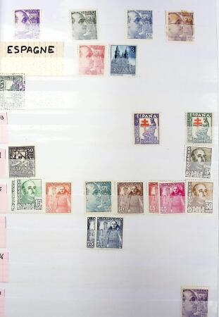 1850-1999, Collection d'ESPAGNE bien fournie en 5 albums
