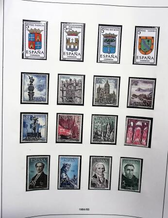 1850-1999, Collection d'ESPAGNE bien fournie en 5 albums
