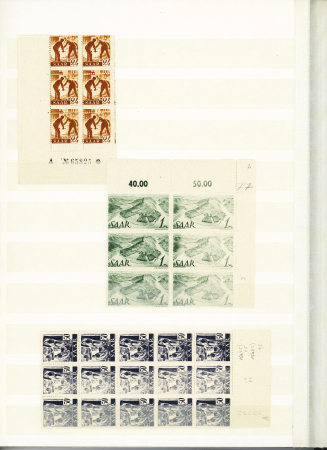 1947, SAAR I issue: Mint & used specialised selection