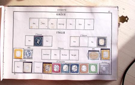 1840-1863, Old-time all-world collection in an old