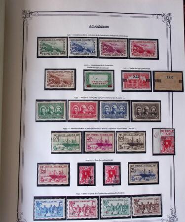 Collection d'ALGERIE 1924-1986 en neuf, très avancé,