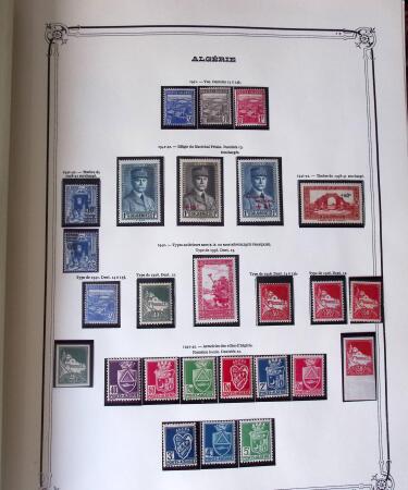 Collection d'ALGERIE 1924-1986 en neuf, très avancé,