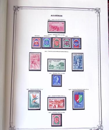 Collection d'ALGERIE 1924-1986 en neuf, très avancé,