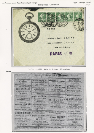 Joli groupe de 27 lettres sur pages d'expo affranchies