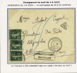 Joli groupe de 27 lettres sur pages d'expo affranchies