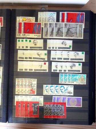 1943-1999, Stock de timbres neufs de France (jusqu'à
